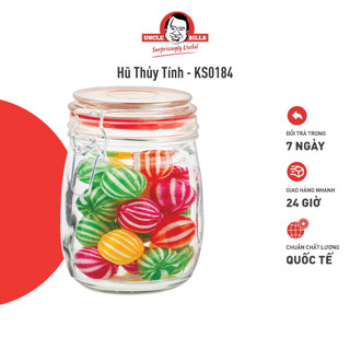 Hũ thủy tính nắp cài 800ml uncle bills ks0184