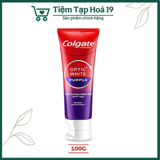Kem đánh răng Colgate Optic White Purple làm trắng sáng răng 100g
