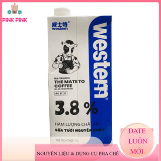 [ Hộp 1L ] Sữa Tươi Western Độ béo 3.8% 1L Chuyên Dùng Cho Pha Chế