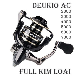 Máy câu cá deukio ac 2000 - 7000, máy đứng câu lure giá rẻ, kim loại cao cấp, chính hãng đckn