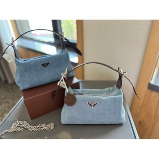 P- Túi Denim Hobo Classic Túi đeo chéo nữ nách