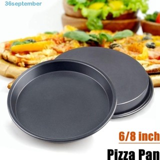 Khay nướng bánh pizza hình tròn bằng thép carbon chống dính dùng trong nhà bếp