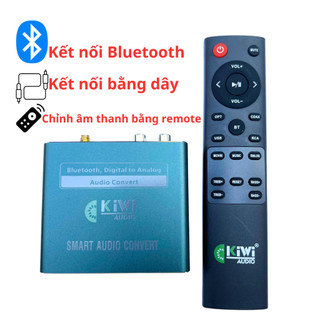 Bộ Chuyển Đổi Âm Thanh Digital KiWi KA08 Bluetooth, chuyển đổi từ tín hiệu quang Coaxial sang Audio