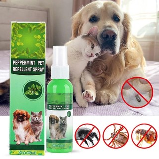 Mèo Và Chó Thú Cưng Bọ chét Xịt 60ml Loại Bỏ Chó Và Mít Xịt Đuổi Mèo Bên Ngoài K0t8