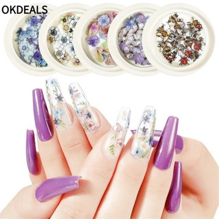 Kim Sa Hình Bướm/Bướm/Chuồn Chuồn Lấp Lánh Trang Trí Móng Nghệ Thuật DIY