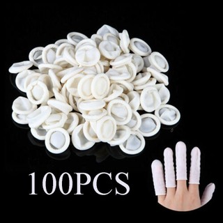 Set 100 bao ngón tay dùng một lần làm bằng nhựa cao su