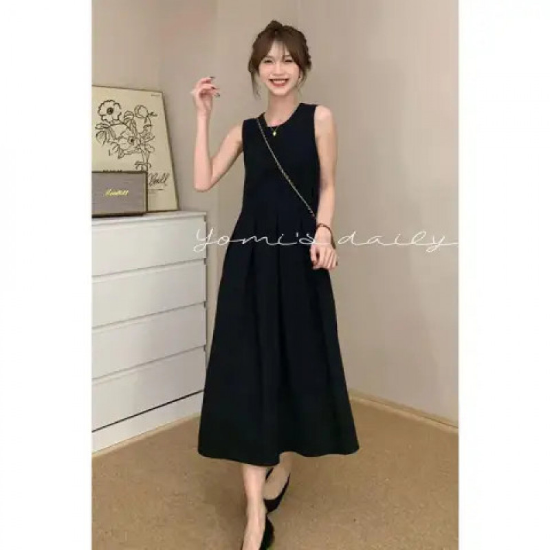 Váy 2 dây trễ vai nữ bigsize Đầm dài hai dây biển maxi đầm trắng váy trắng với dây đai không tay màu trắng phong cách pháp vào mùa hè | BigBuy360 - bigbuy360.vn