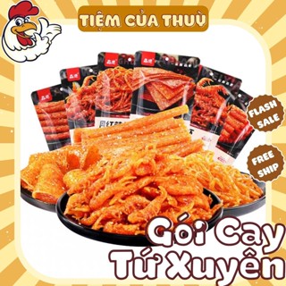 Gói Cay Wanghong Tứ Xuyên , Que Cay Sợi Cay Mix Vị Đồ Ăn Vặt Nội Địa, đồ ăn vặt tuổi thơ