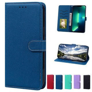 Ốp Điện Thoại Da Nắp Lật Màu Trơn Có Ngăn Đựng Thẻ Cho Samsung Galaxy A41 M31s M21 M52 A51 A71 M30s