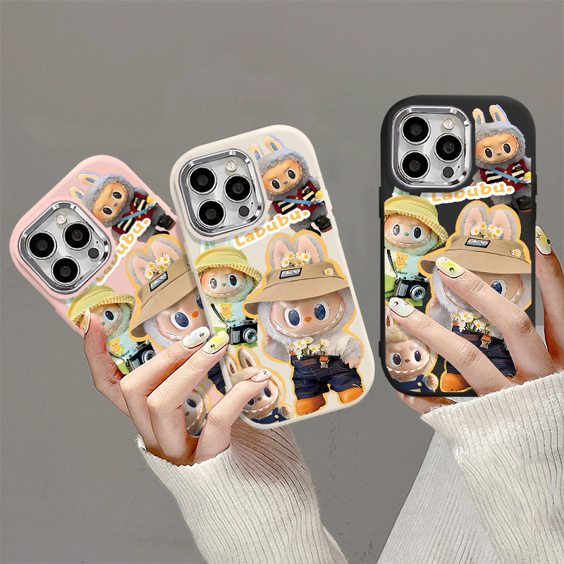 Toàn màn hình hoa văn labubububumu dễ thương phù hợp với vỏ iPhone siêu chống rơi bảo vệ mờ - IP 16 / 15 / 14 / 13 / 12 / 11 Pro Max 7 / 8 Plus SE2020 XSMAX X XR XS