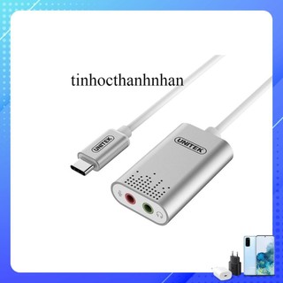 Cáp chuyển type c sang sound 2 đầu 3.5 unitek y248