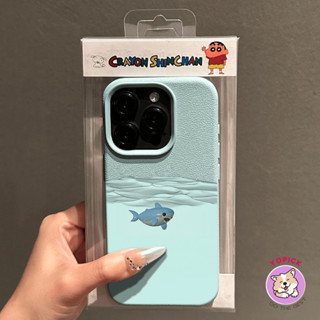 Ốp Điện Thoại Da Cá Mập Dễ Thương Cho IPhone 16 11 12 13Pro Max 14Plus 15Pro XR XS Max 7 8 Plus SE2020 Vỏ Điện Thoại Hoạt Hình Cho IPhone 16Pro Max Ốp Mềm Cô Gái Bạn Bè Người Yêu PWK