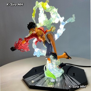 Mô hình One Piece Luffy Gear 2, Zoro , Ace , Sanji  Có bản Led hàng thường, cao 18cm - K-Siro MH
