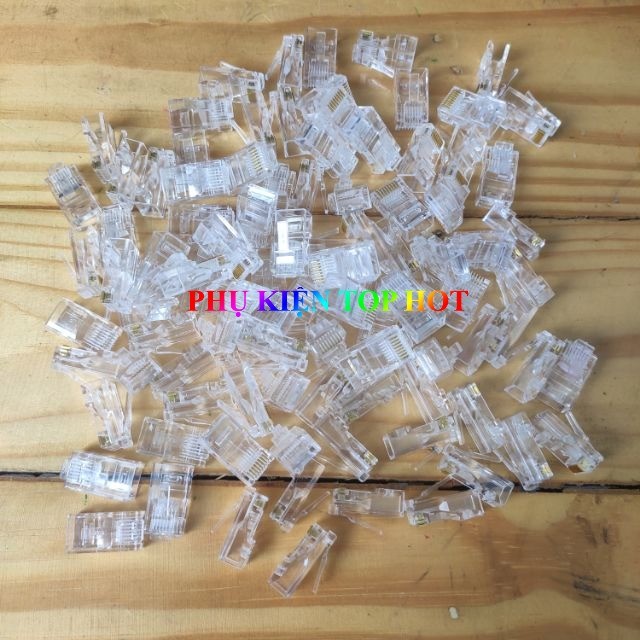 Đầu hạt bấm mạng rj45 COB Cat5e 100 con