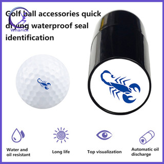 [Wharick] Kích thước nhỏ Golf Ball Stamp Golf Ball Marker có in Tem đánh dấu bóng Golf tùy chỉnh để nhận dạng nhanh Phụ kiện chơi gôn chống nước cá nhân cho bóng dễ dàng