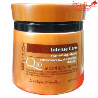 Kem HẤP Ủ Tóc cao cấp Be Touch Q10 Intense Care Nutri Care Mask Q10 (Hàn Quốc) 1000g 