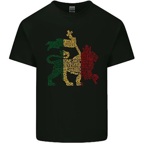 Rasta Lion Jamaica Reggae Âm nhạc Jamaica Áo thun Cotton nam Tee Top
