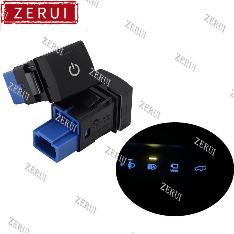 BSM DRL 1PC ZR LED Pin Nguồn Điện Lái Sheel Quạt Làm Nóng Chiếu Hậu Nút Công Tắc Cho Xe Toyota RAV4 