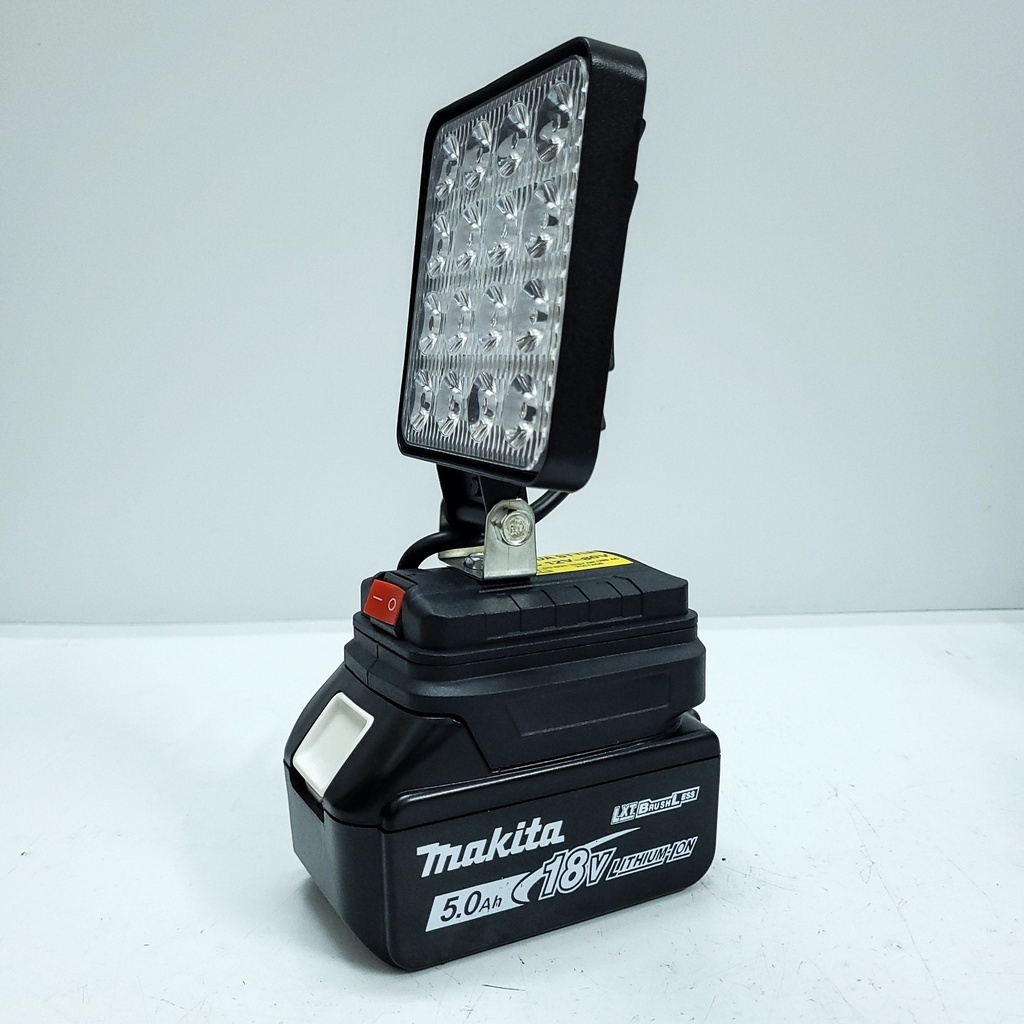 Thân Đèn Pin Led, Đèn Pha Led Dùng Pin Chân Pin Phổ Thông Makitaa 14,4v - 21v Thiết Kế Bi Cầu Rọi Xa