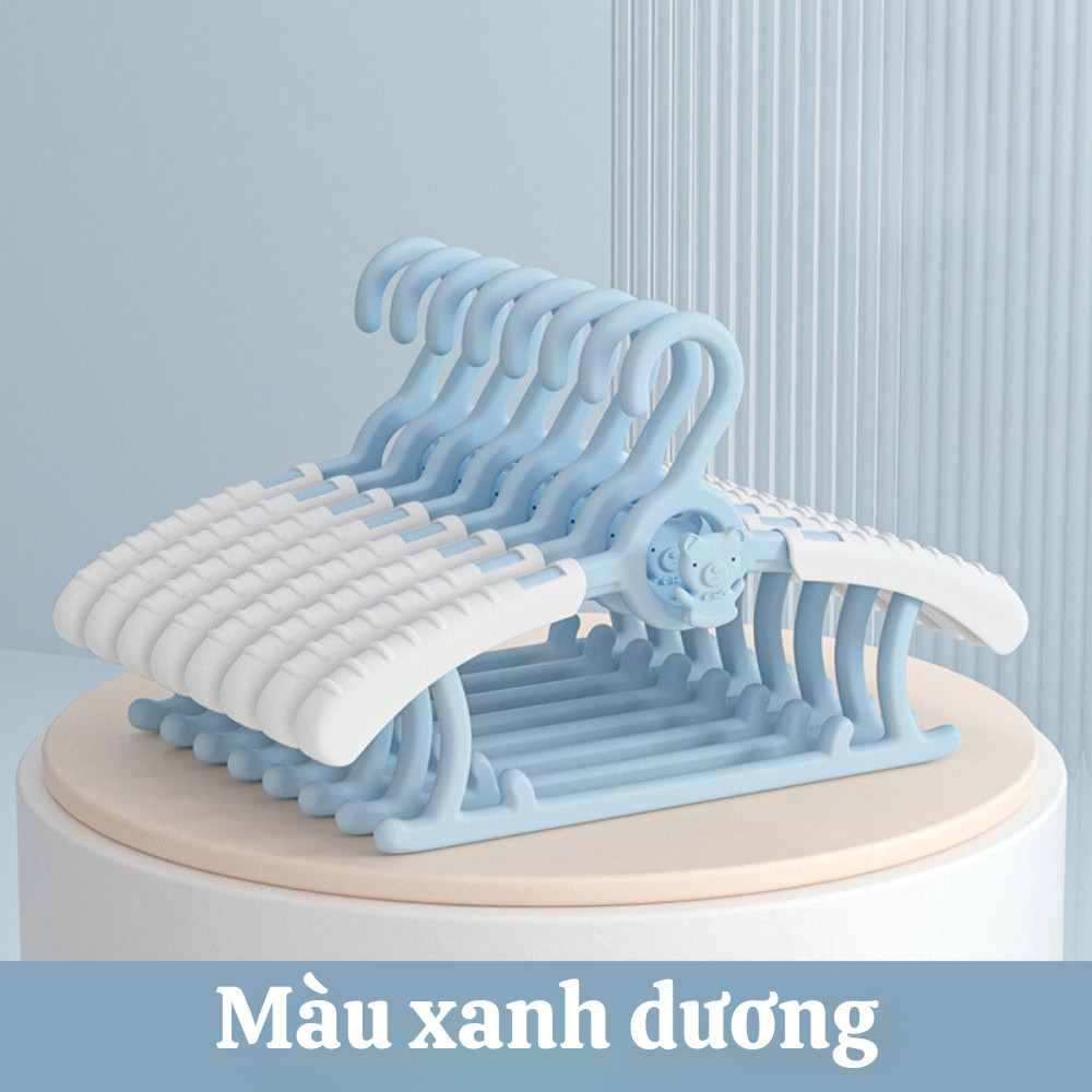 [HÀNG LOẠI 1] Móc treo quần áo trẻ em hình gấu chống trượt điều chỉnh được độ rộng nhựa PP siêu bền | BigBuy360 - bigbuy360.vn