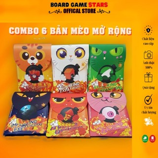  Mèo nổ mở rộng Việt hóa  Combo 6 bản  giấy dày chống nước -  BoardGame STAR  