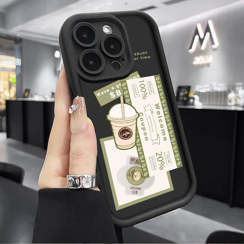 Ốp Lưng Cho Google Pixel 8 Pro Pixel 7 Pro 7A 8a Thiết Kế Hợp Thời Trang Nhãn Cà Phê Cốc Điện Thoại 