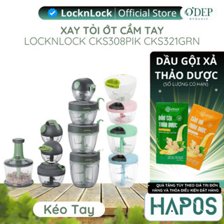 Máy xay tỏi ớt mini cầm tay LocknLock CKS308PIK CKS309GRN CKS321GRN lưỡi xay bén dễ vệ sinh - HAPOS LHL