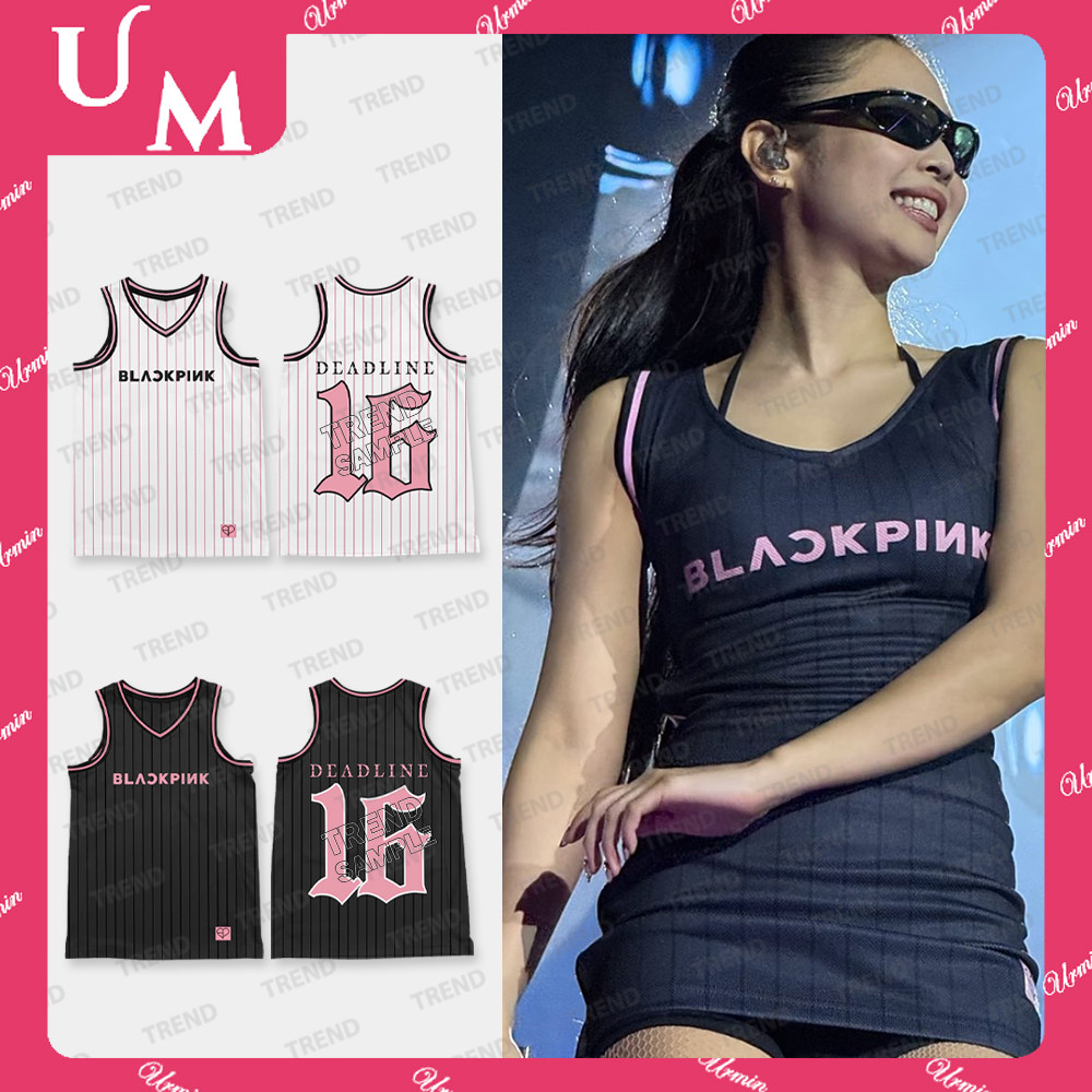 BLACKPINK DEADLINE WORLD TOUR 2025 Merch Áo thun bóng rổ Unisex Xu hướng thời trang cổ điển Rời JENN