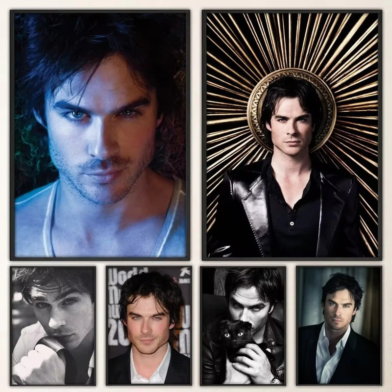 Nhật Ký Ma Cà Rồng Ian Somerhalder Poster In Poster Tranh Treo Tường Phòng Ngủ Phòng Khách Thanh Tre