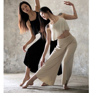 Quần yoga mây nổi, quần ống rộng, quần tập mềm mại, co giãn cao, thân thiện với da, thoáng khí, nhẹ, eo cao, khiêu vũ cho phụ nữ