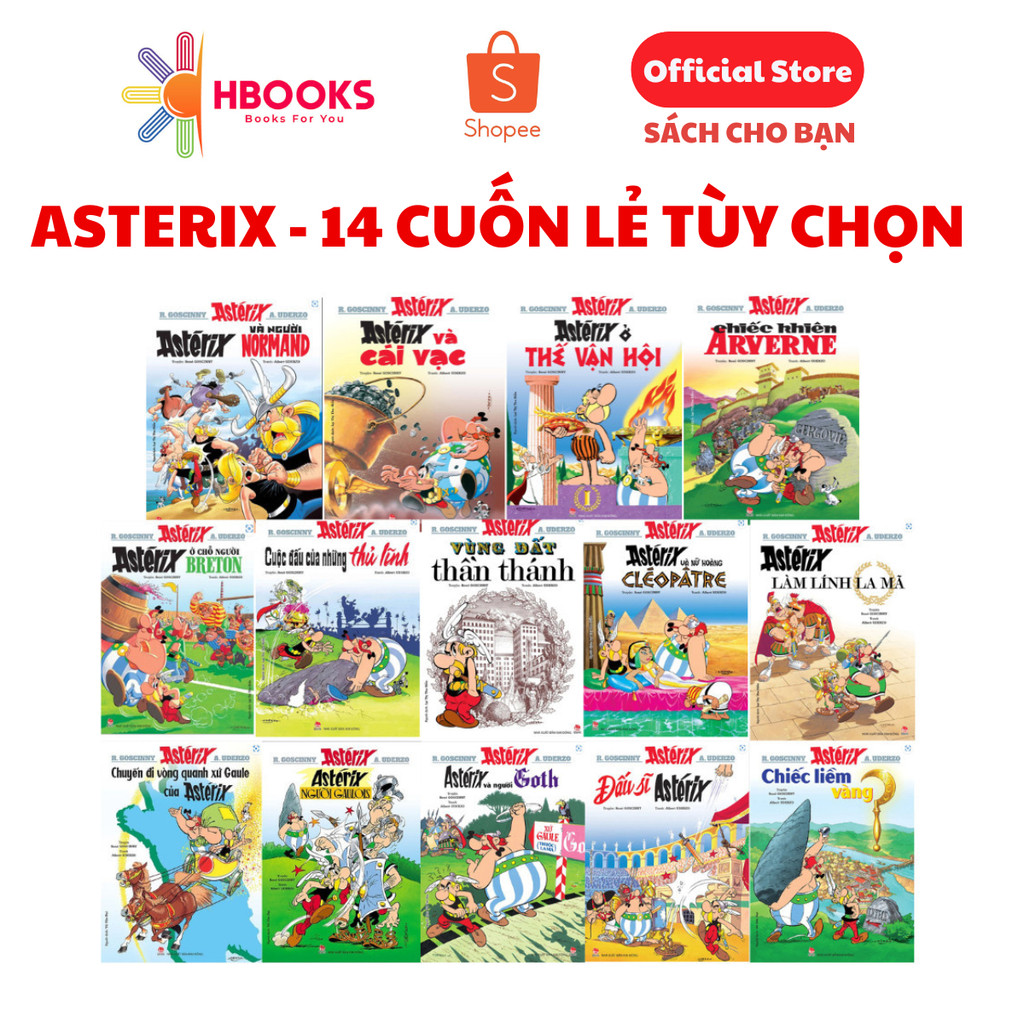 Sách - Asterix (14 cuốn tùy chọn) - NXB Kim Đồng