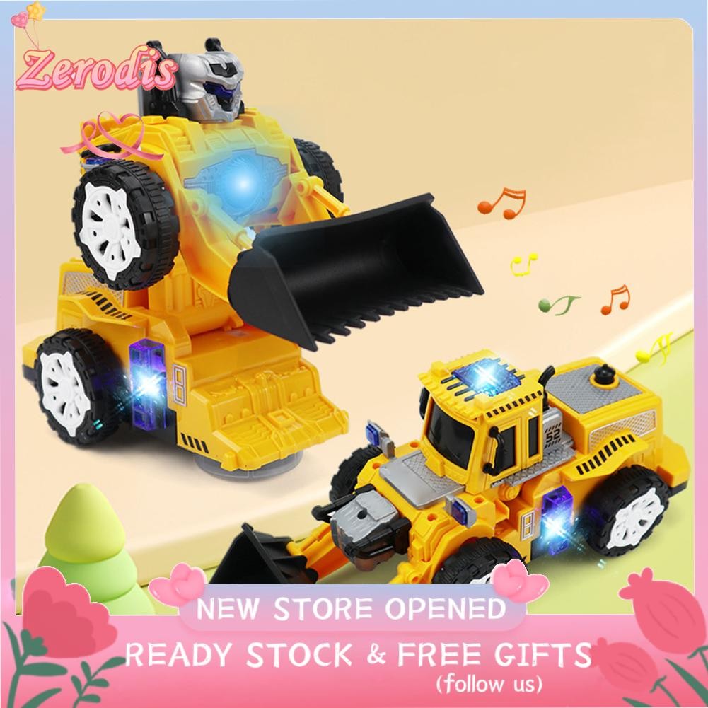 Zerodis Xây dựng điện Dozer Đồ chơi tự động biến đổi phổ quát cho trẻ em