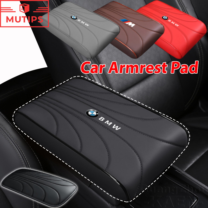 Xe BMW Tay Hộp Chiều Cao Miếng Lót Da Trung Tâm Tay Thảm Nhớ Bọt Đệm Cho X5 G05 F15 E53 Z4 E89 E85 F