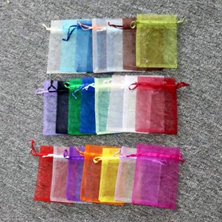 Túi vải voan dây rút nhiều size nhiều màu khác nhau ( set 20 cái)