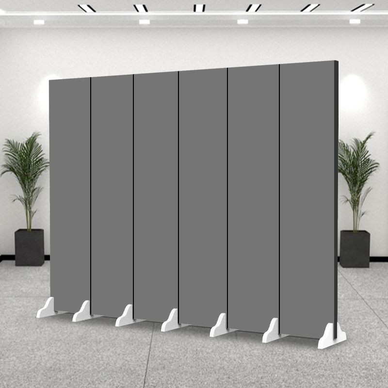 Vách ngăn văn phòng hiện đại đơn giản có cửa bánh xe phòng khách đẹp đơn giản có thể gấp lại di động