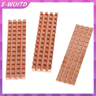  E-woitd 1 Bộ Làm Mát Máy Tính Đồng Tản Nhiệt Phụ Kiện PC Notebook SSD Tản Nhiệt Cho M.2 2280 PCI-E NVME Có Tấm Nhiệt Tản Nhiệt HNVN 