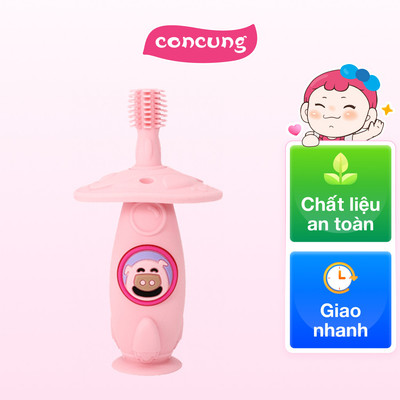 Bàn chải tập đánh răng và mát xa nướu silicon 360 cho bé Marcus & Marcus, từ 12 tháng - Pokey