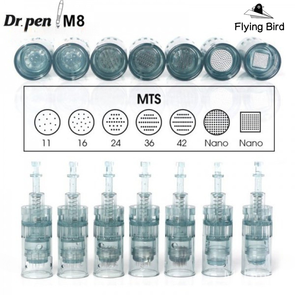 Dr.pen M8 Hộp kim Micro Needle Derma Pen Thay thế 11 / 16 / 24 / 36 / 42 / Nano Needles MTS Chăm sóc