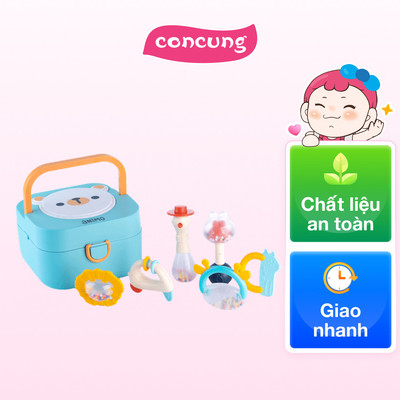 Hộp xúc xắc Animo có nhạc đèn 6pcs YN475576 (Xanh dương)