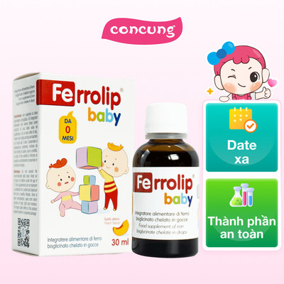 Sắt Hữu Cơ cho bé Ferrolip baby (30ml) - concung