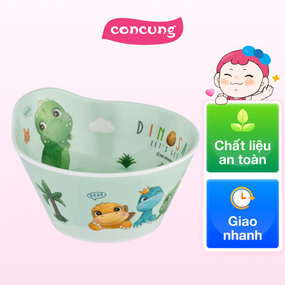 Bát ăn dặm melamine cao cấp Moreware (W6015, tròn, khủng long)