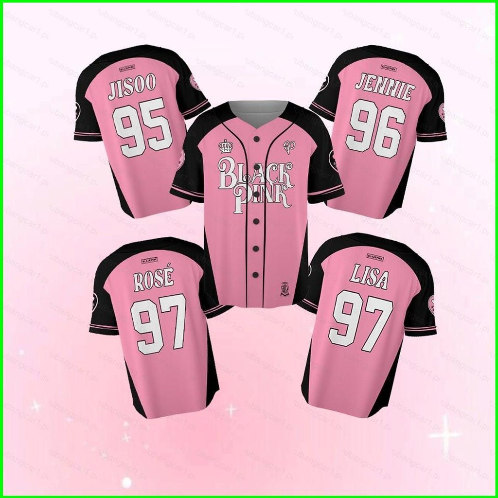 YB1 Blackpink 2025 World Tour Merch - Áo Bóng Chày Jisoo, Jennie, Lisa, Rose