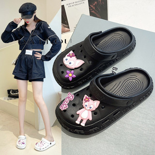DAILOU Dép sandal nữ dép quai hậu nữ Đế Dày 2024 NEW thoải mái mềm mại dép đế cao Thể thao Phối màu tinh tế Thấm hút mồ hôi Sang trọng FDL24707RT 28Z240709