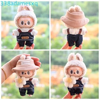 Adamesxqb Quần áo búp bê Cotton 17cm, Quần áo búp bê Búp bê nhồi bông dễ thương Quần áo thời gian Labububupu 17cm, Quần treo mũ Phụ kiện đồ chơi Búp bê sang trọng Quần áo Đồ chơi trẻ em gái