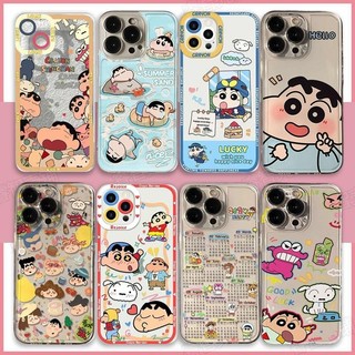 Ốp Điện Thoại Anime Crayons Shin-chans Cho Samsung Galaxy S24 S23 S22 S21 Plus Ultra S23FE Vỏ Hoạt Hình Dễ Thương Ngộ nghĩnh Nhật Bản TPU Mềm Trong Suốt