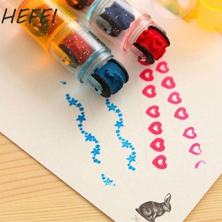 HEFEI Dấu Sáng Tạo Di Động Hoạt Hình Con Dấu Tem Con Lăn Tem Album Ảnh Tem Thêu Sò Con Lăn Stamper Bộ