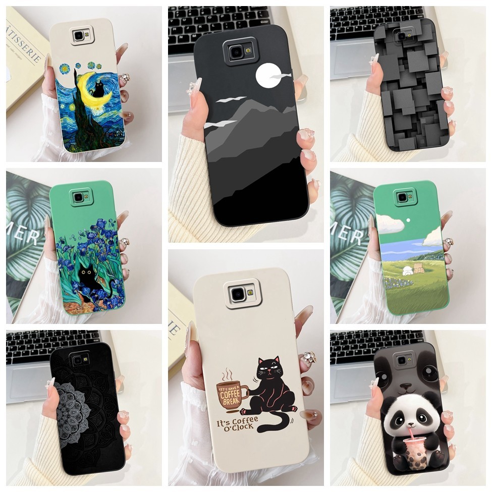 Dành Cho Samsung On7 2016 Ốp Lưng J7Prime Thẩm Mỹ Mèo Dễ Thương Bé Trai Silicon Ốp Lưng Điện Thoại S