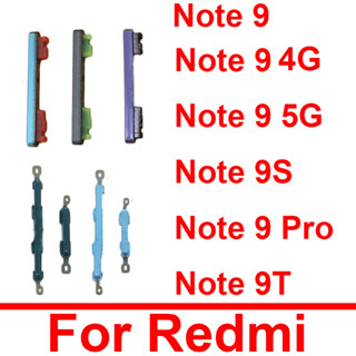 Nút bên nguồn & âm lượng cho Xiaomi Redmi Note 9 4G 5G Note 9S 9 Pro Note 9T Bộ phận thay thế bàn phím bên trái