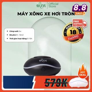 [HAEVA Official] Máy Xông Tinh Dầu Ô tô HA EVA - Giúp Khử Mùi, Chống Say Xe | Bảo Hành 18 Tháng