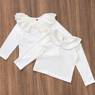  SET 2 ÁO TRẮNG CỔ SEN - CỔ REN CHO BÉ 